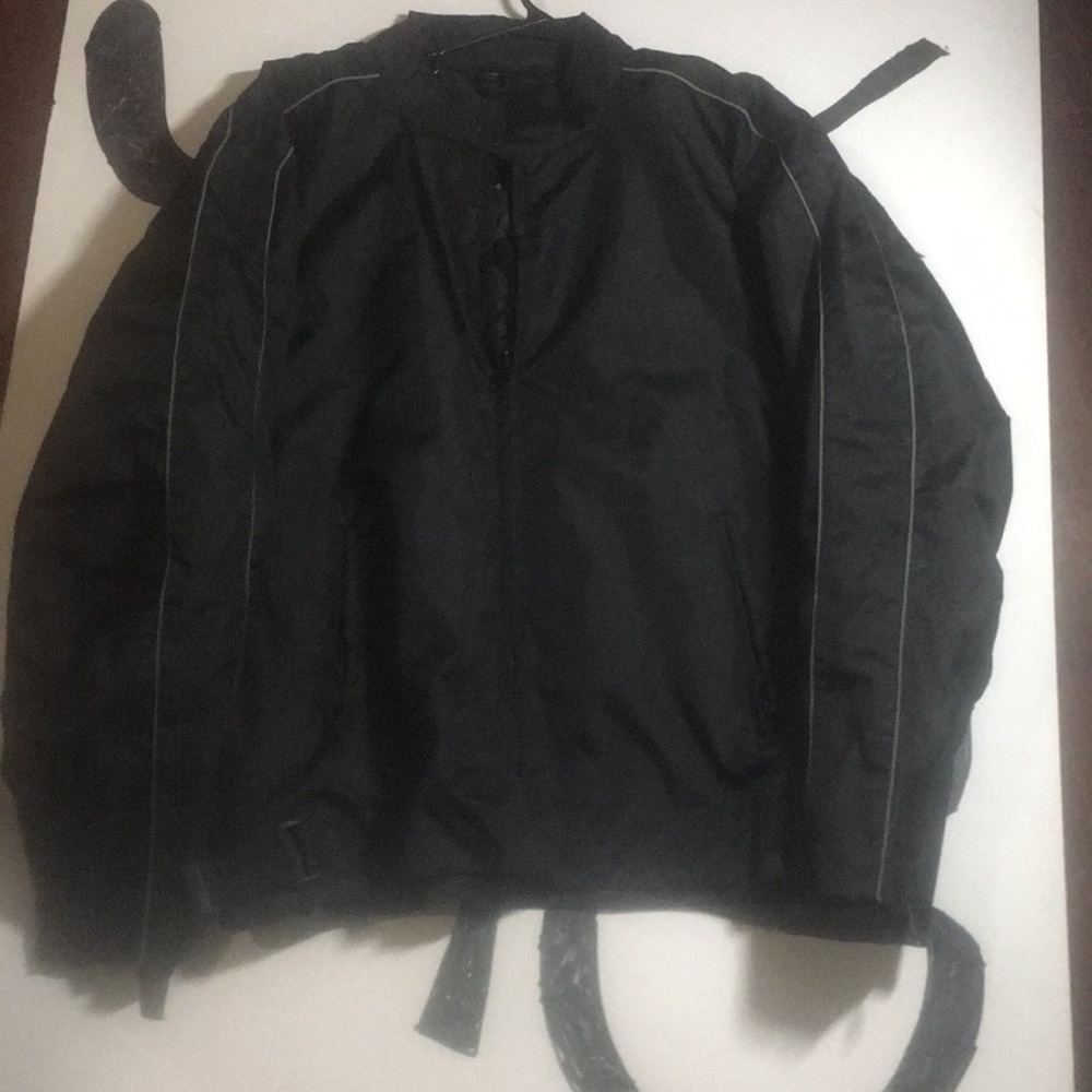 Road wear buffalo out doors black 3x bikers jacket